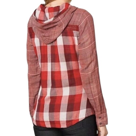 EC PRANA ANJO HOODED TOP ORGANIC COTTON SZ. M - Picture 2 of 7